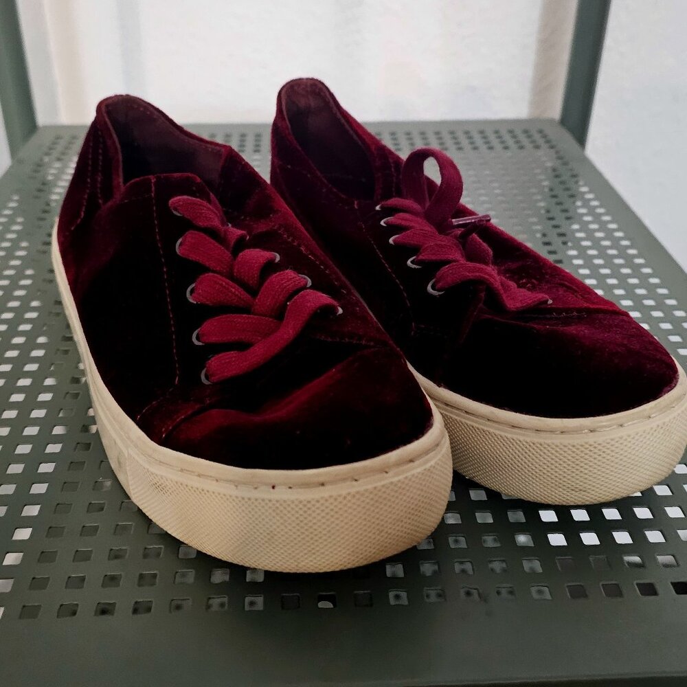 Zara Velvet Sneakers Size 5 - barely worn